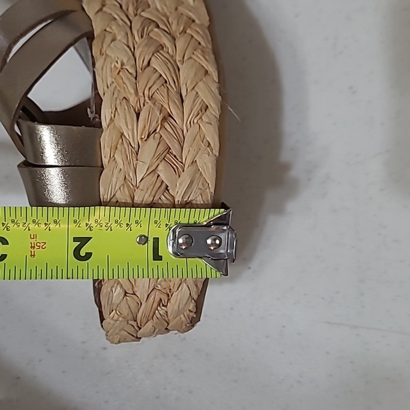 Sam Edelman Darline tan and gold wedge sandals size 10 - Picture 12 of 12